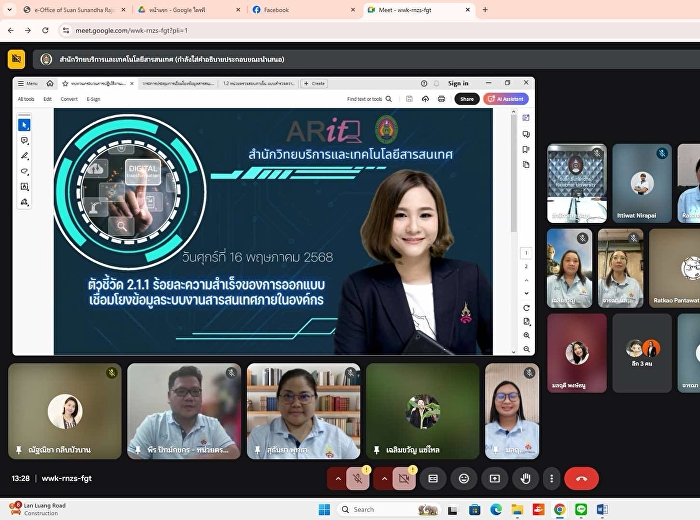 หน่วยตรวจสอบภายในร่วมประชุมการสำรวจความต้องการดำเนินการตามแผนปฏิบัติการด้านเทคโนโลยีดิจิทัล
ประจำปีงบประมาณ พ.ศ. 2568