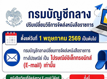 The Comptroller General's Department has
changed the method of sending official
documents. Effective May 1, 2026.
