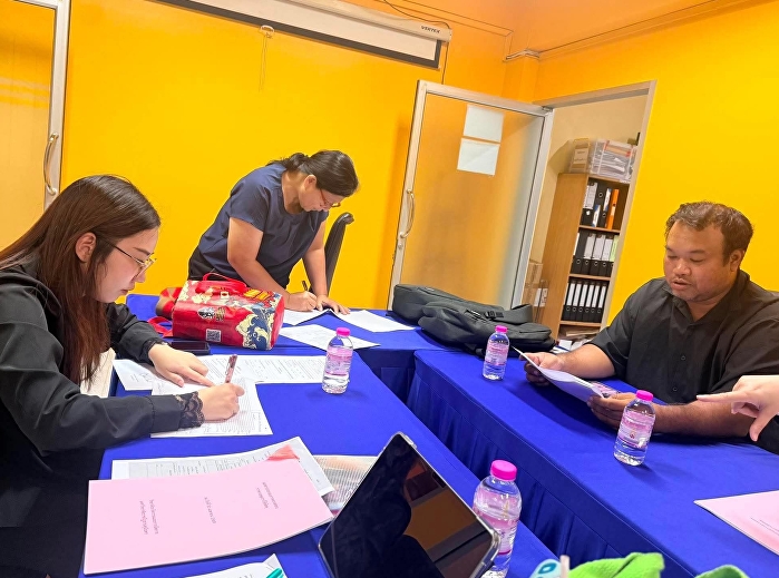 The internal audit unit conducted an
on-site inspection of the existence and
storage of equipment at the College of
Innovation and Management.